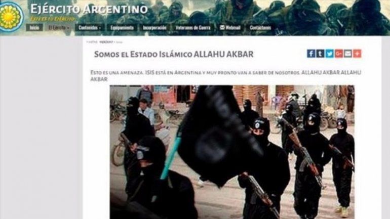 Se hicieron pasar por ISIS y hackeron la página del Ejército