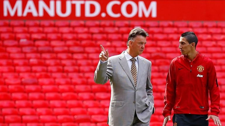 Ángel Di María y Van Gaal Ángel Di María y Van Gaal