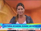 Karina Mazzocco hizo su descargo tras el enojo de Susana Giménez