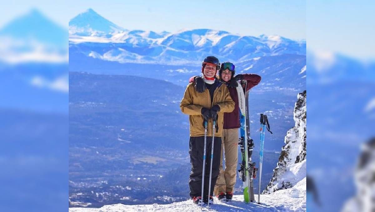 Nicolás Repetto y una foto en Instagram de 2019 en el Cerro Chapelco.