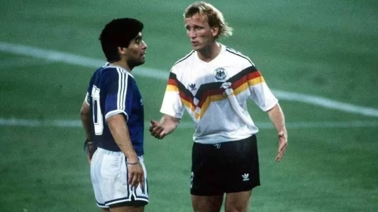 Murió el futbolista alemán Andreas Brehme, verdugo de Argentina en el Mundial de Italia 1990