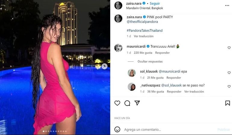 El picante comentario de Mauro Icardi al álbum hot de Zaira Nara. El picante comentario de Mauro Icardi al álbum hot de Zaira Nara.
