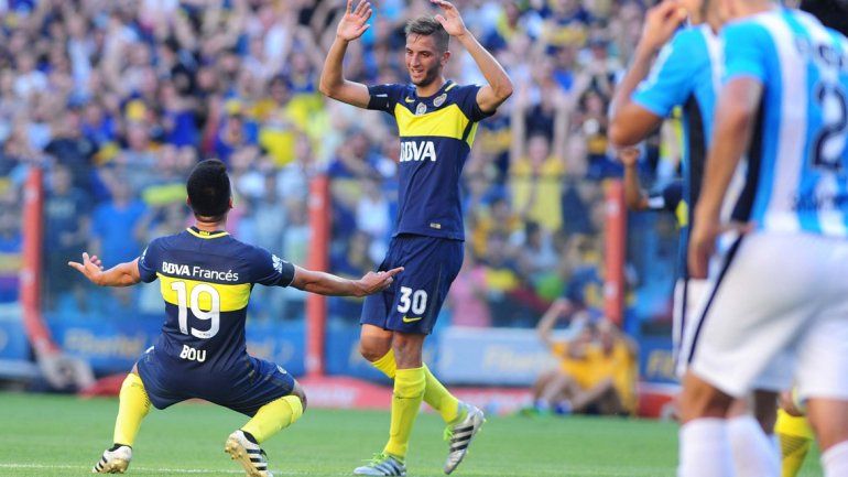Boca la peleó y le ganó 4-2 a Racing en la Bombonera