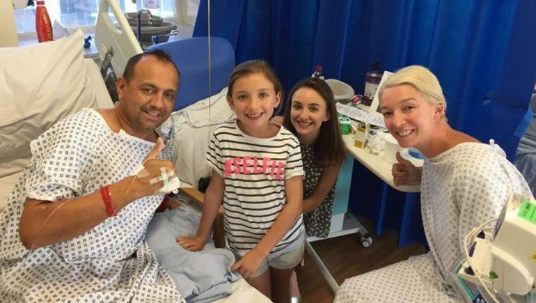 Una británica le donó un riñón a su ex por sus hijas