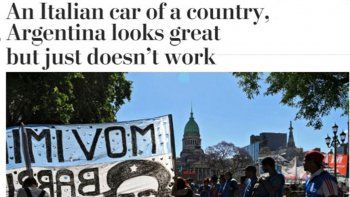 lapidaria nota del washington post sobre la argentina