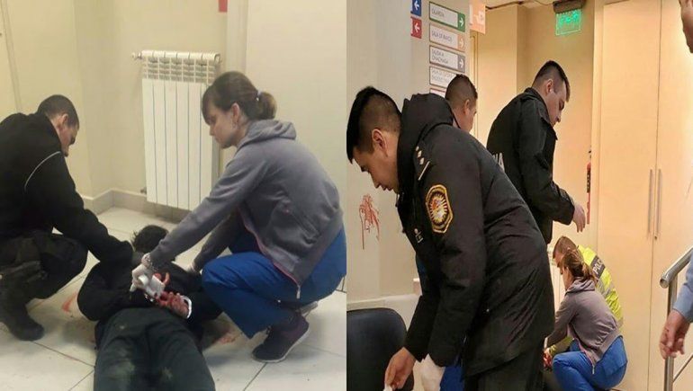 Entró a una clínica con un hacha e hizo un desastre