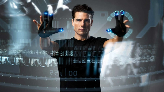 Tom Cruise en Minority Report (2002) una película que planteaba un mundo de vigilancia activa e investigación criminal que es cada vez más real.