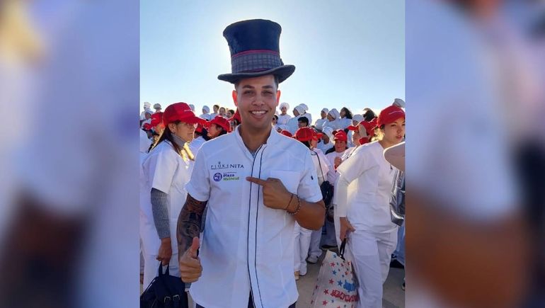 Un chocolatero neuquino sumó sabor a la barra de chocolate más larga del mundo
