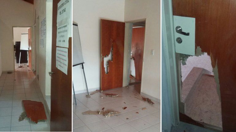 Vandalismo: destrozaron parte de la vecinal del barrio El Progreso en un intento de robo