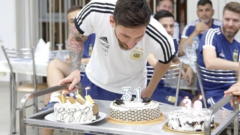 Así festejó su cumpleaños Lionel Messi