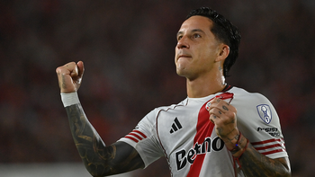 Sebastián Driussi anotó el gol de River. Sebastián Driussi anotó el gol de River.