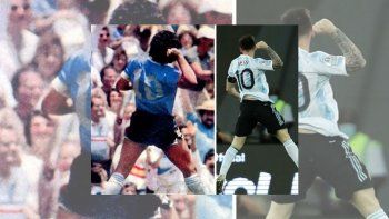 ¿homenaje?: el festejo de messi identico al de diego ante los ingleses ¿homenaje?: el festejo de messi identico al de diego ante los ingleses