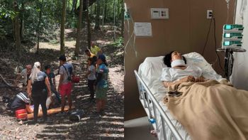 El drama de una turista que cayó 6 metros de un puente en México. El drama de una turista que cayó 6 metros de un puente en México.