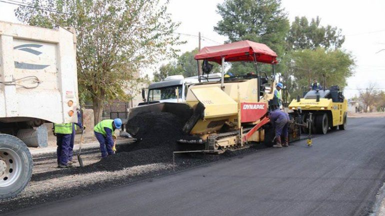 La calle Conquistadores del Desierto estaba muy destruida.
