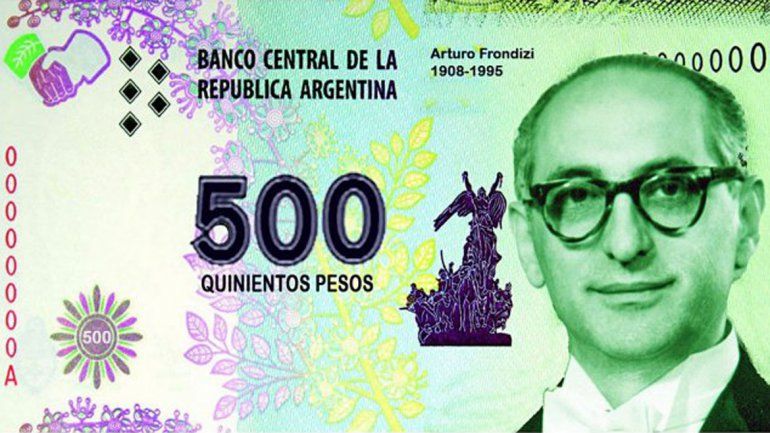 Militantes del PRO habían propuesto la emisión de un billete de 500 pesos con la imagen de Arturo Frondizi.