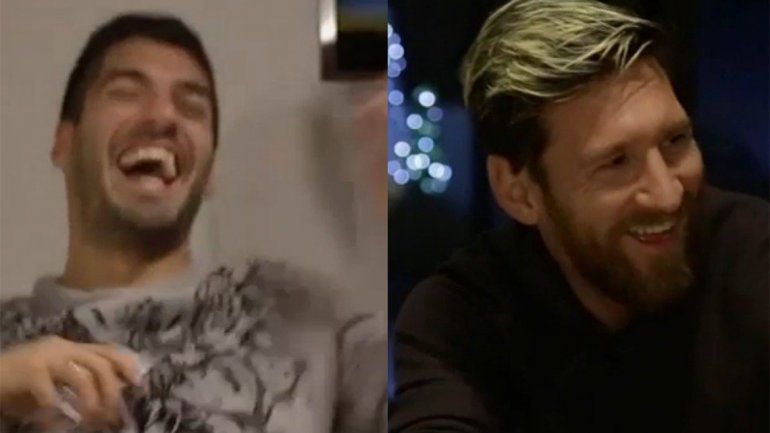 Messi y Suárez se divirtieron en una entrevista para la TV uruguaya