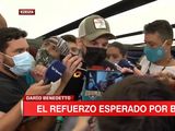 Benedetto llegó a la Argentina para sumarse a Boca