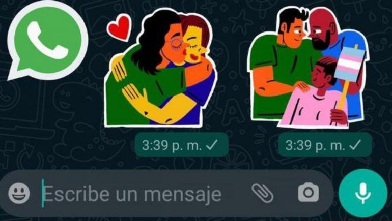 Así podés descargar los stickers de WhatsApp de la comunidad LGBTQI+. | Foto: Mag.&nbsp;