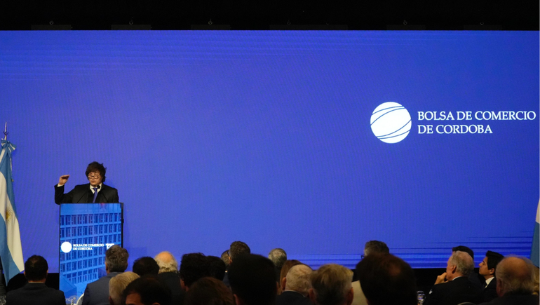 El presidente Javier Milei habló de la situación económica en Córdoba