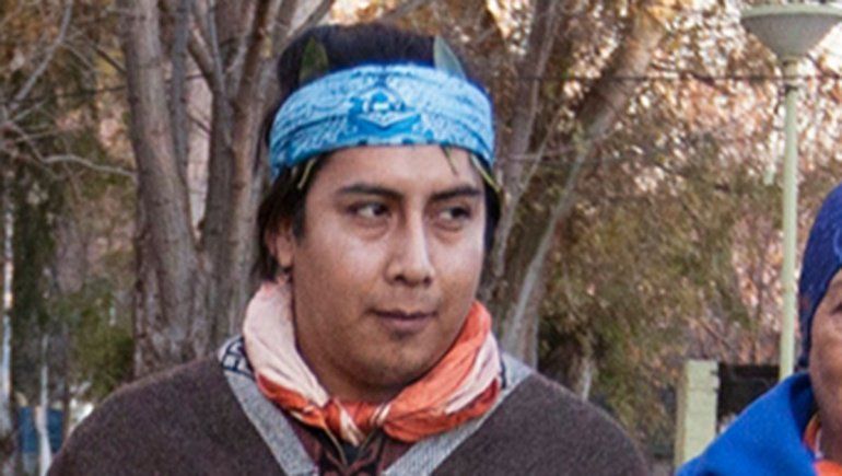 Lucas Curipil, miembro del Pueblo Mapuche.