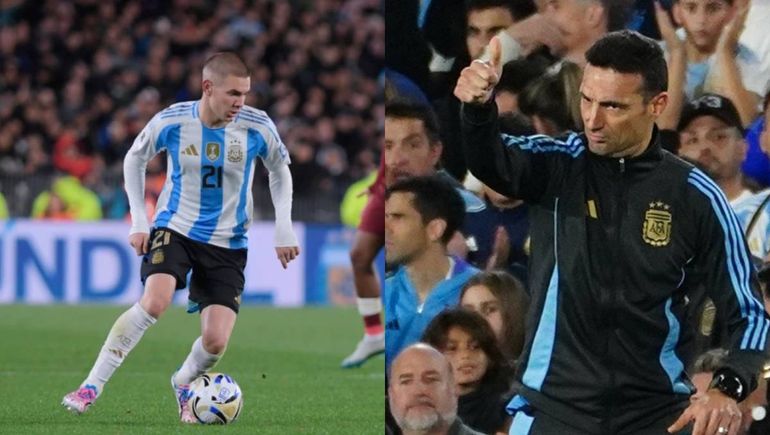 Va a ser un jugador excepcional: El tremendo elogio de Scaloni para Mastantuono tras ganarle a Venezuela