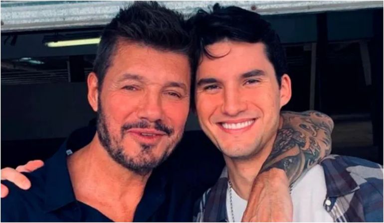 Marcelo Tinelli con su hijo Francisco: ambos comparten la pasión por San Lorenzo. Marcelo Tinelli con su hijo Francisco: ambos comparten la pasión por San Lorenzo.