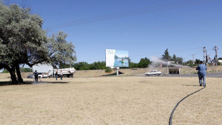 La Muni se hará cargo del riego del césped en Ruta 22