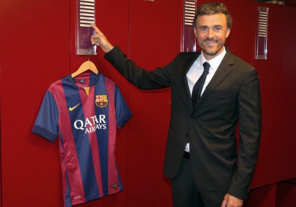 Luis Enrique fue presentado como el nuevo entrenador del Barcelona