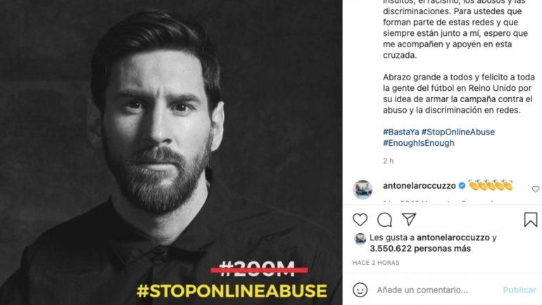 El sentido mensaje de Messi contra el abuso tras alcanzar 200 millones de seguidores
