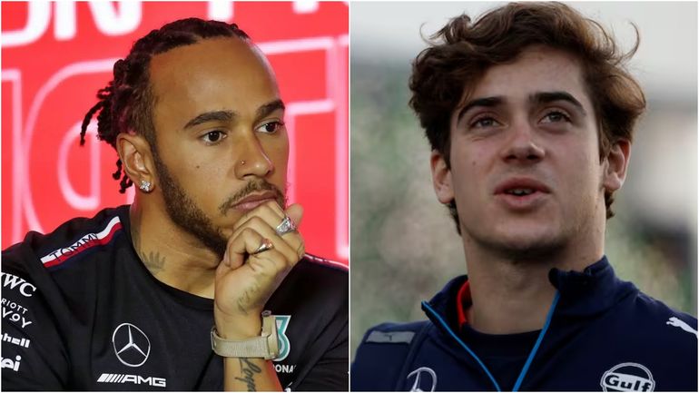 Lewis Hamilton y Franco Colapinto