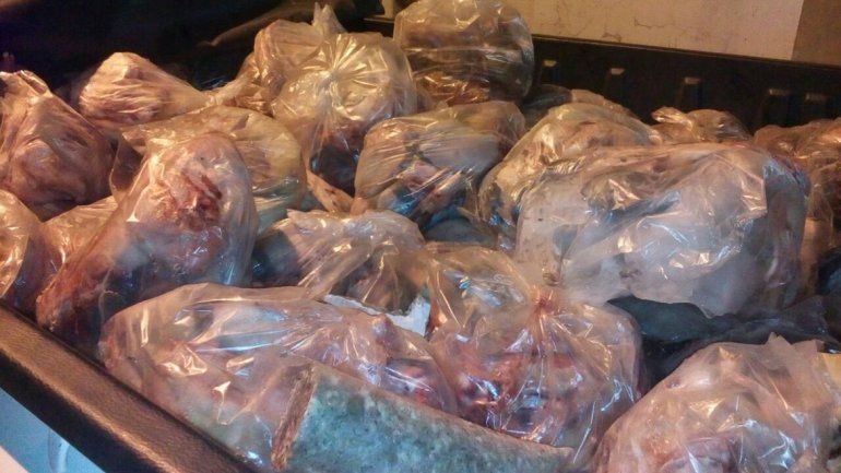 Lo atraparon con 1200 kilos de achuras que traía a Neuquén