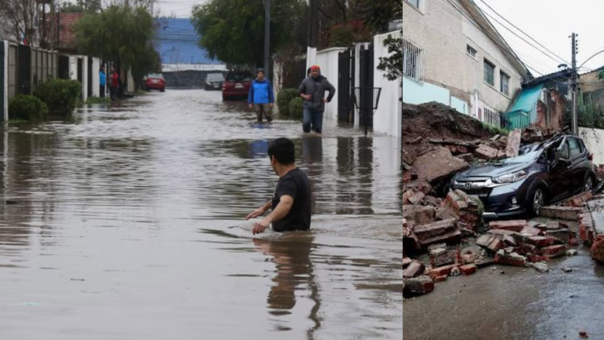Chile declaró estado de catástrofe por el temporal: 10 muertos, desaparecidos y 100 mil aislados