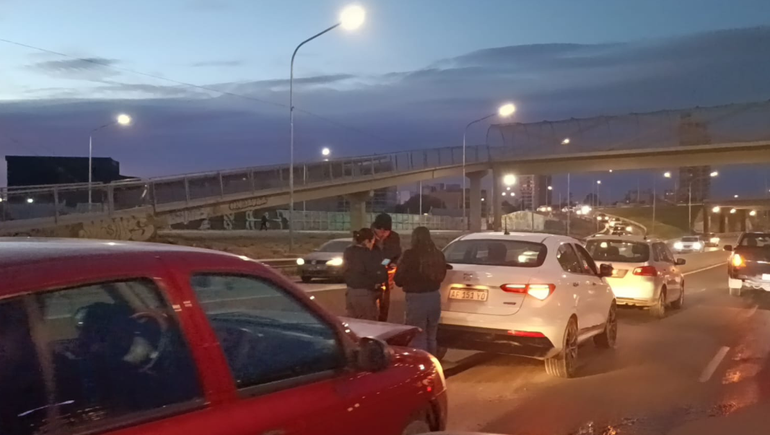 Choque cuádruple en la Avenida Alfonsín provocó demoras en el tránsito