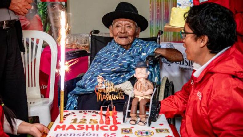 Marcelino Abad Tolentino, el hombre que cumplió 125 años, nació en la comunidad de Cochachinche, en Perú.