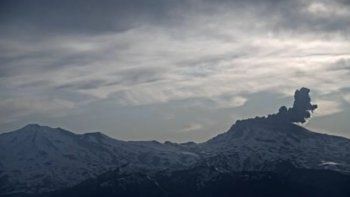 El humo por la erupción del Chillán llegó a Caviahue