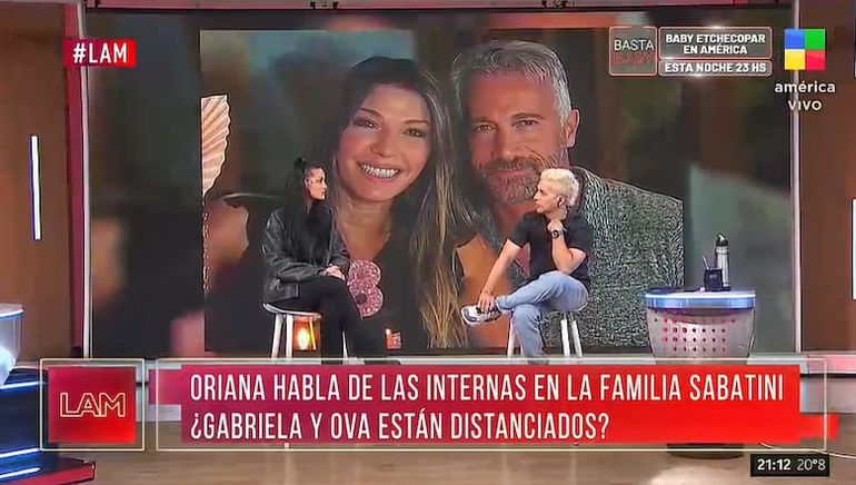 Oriana Sabatini hizo frente a los rumores de pelea entre su tía, Gabriela Sabatini y Ova. Oriana Sabatini hizo frente a los rumores de pelea entre su tía, Gabriela Sabatini y Ova.