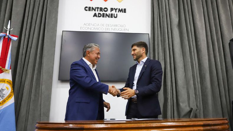 Rolando Figueroa, gobernador de Neuquén, y Maximiliano Pullaro, de Santa Fe. | LM Neuquen Rolando Figueroa, gobernador de Neuquén, y Maximiliano Pullaro, de Santa Fe.