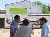 Buteler recorrió la obra del Registro Civil de Barrio 1200 viviendas