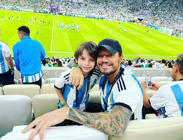 Lolo lleva 20 días en Qatar, celebrando los triunfos de la selección junto a Marcelo Tinelli.