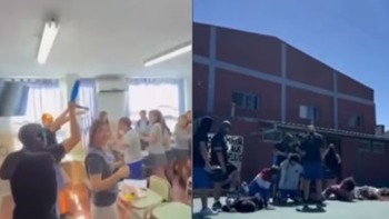 Esta presentación quedó registrada en videos que los propios estudiantes filmaron y difundieron. Esta presentación quedó registrada en videos que los propios estudiantes filmaron y difundieron.