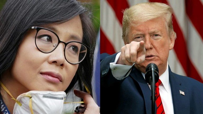 Trump furioso cuando le preguntaron por el aumento de muertes