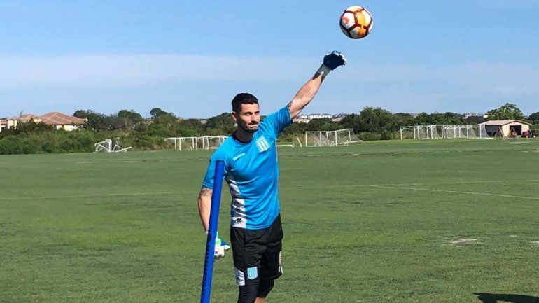 Arias en la pretemporada de Racing