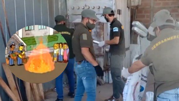 Como en Los Simpsons: quema de droga inundó de humo a un pueblo