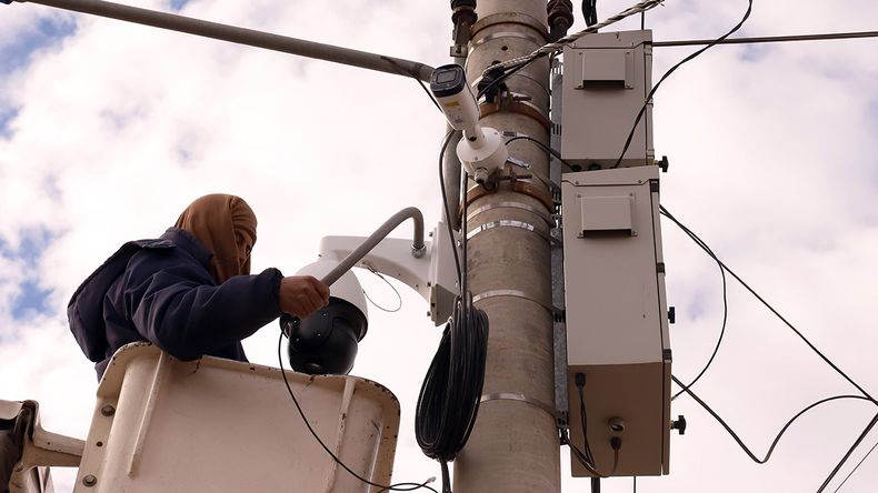 La Municipalidad está terminado de instalar las cámaras ambientales en distintos sectores de la ciudad.