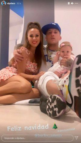El Polaco y Barby Silenzi celebraron la Navidad a puro amor