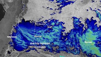 Alerta por tormentas en Neuquén. La imagen del frío húmedo y la probabilidad de lloviznas. Alerta por tormentas en Neuquén. La imagen del frío húmedo y la probabilidad de lloviznas.
