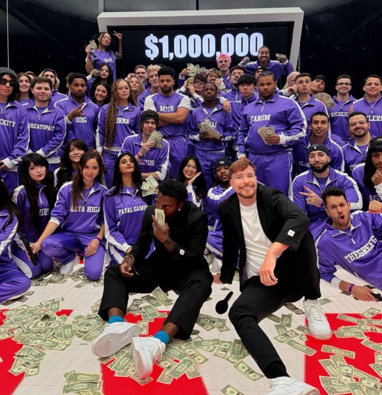 El influencer MrBeast realiza pruebas en las que entrega importantes premios y también hace actividades benéficas. El influencer MrBeast realiza pruebas en las que entrega importantes premios y también hace actividades benéficas.