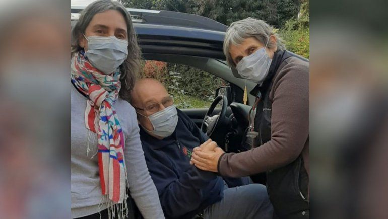 Después de siete meses internado por COVID, volvió a su casa