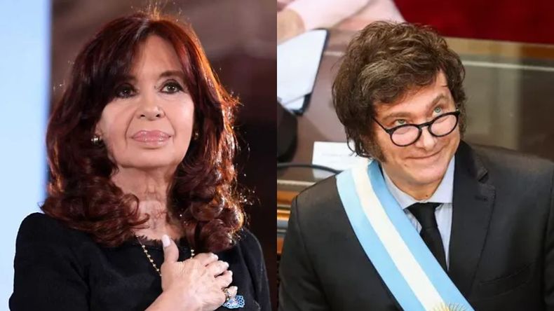 Cristina Kirchner cruzó una vez más a Javier Milei / Foto Archivo