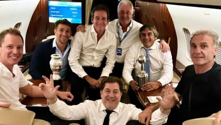 Cómo festejaron en River el grupo que les tocó en el sorteo de la Copa Libertadores